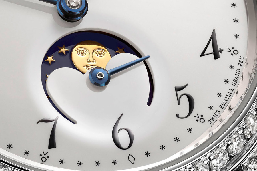 BREGUET CLASSIQUE PHASE DE LUNE DAME 9088 - dial detail - Perpetuelle