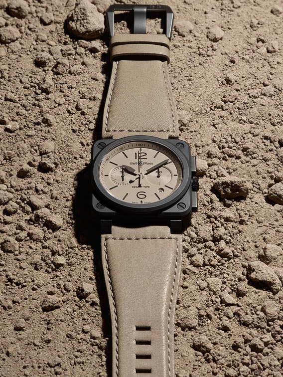 Bell Ross BR 03-94 Desert Type Chrongraph - on dirt - Perpetuelle