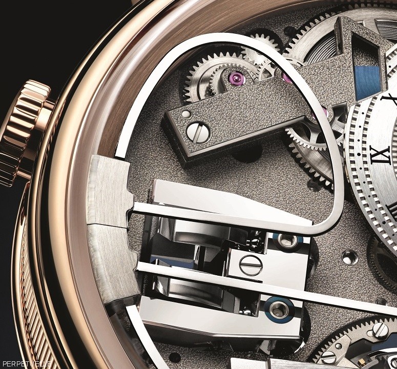 Breguet Tradition 7087 dial detail - Perpetuelle