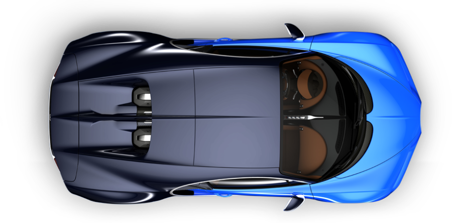 Bugatti Chiron top view