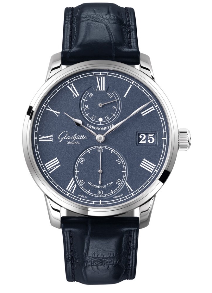 Glashutte Original Senator Chronometer - dark blue grain dial - Perpetuelle