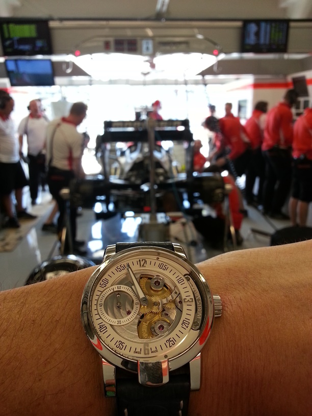 Wrist Shot Armin Strom Gravity from Marussia Garage