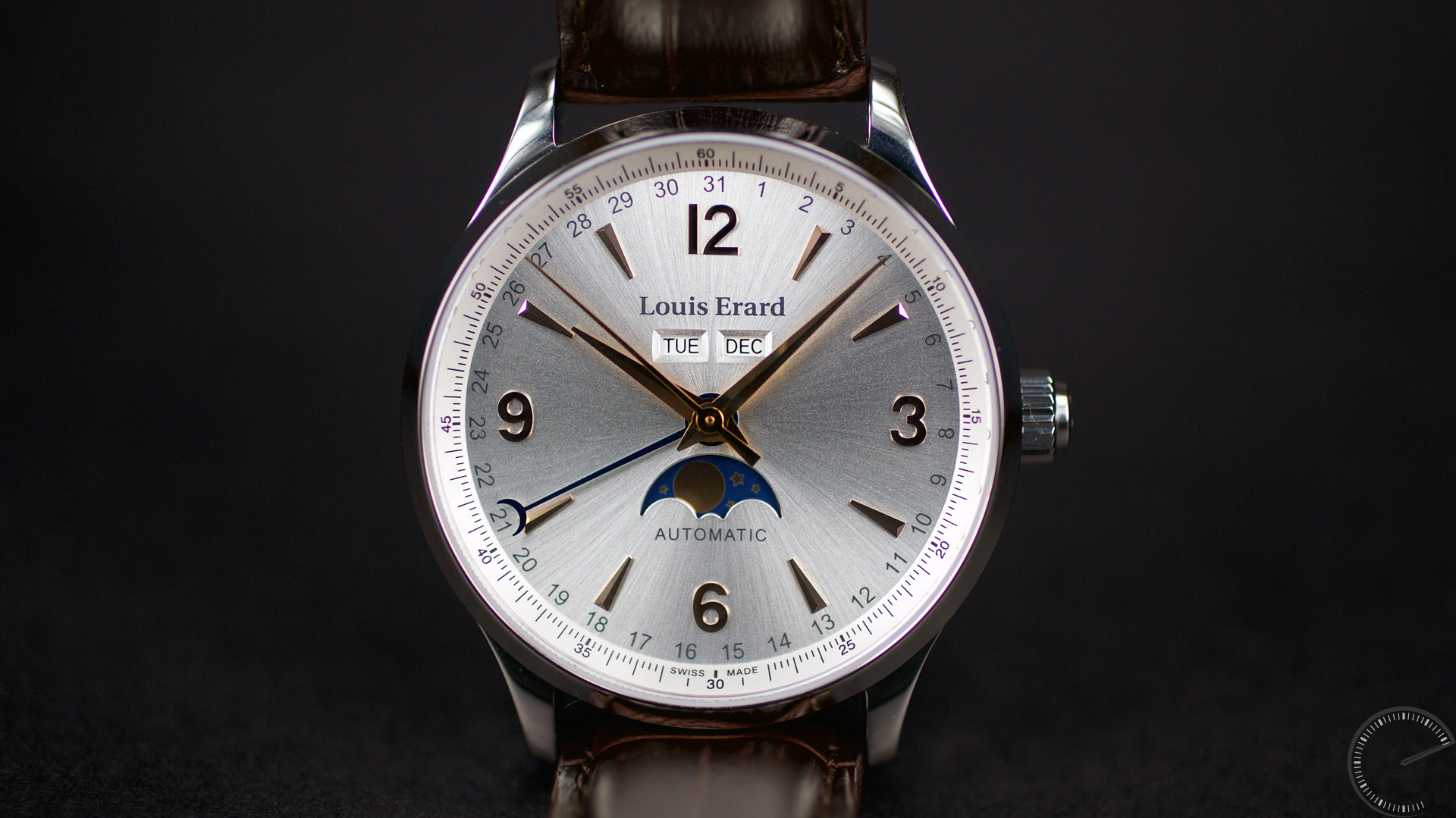 Louis Erard 1931 Moonphase - ESCAPEMENT - watch replica review magazine by Angus Davies