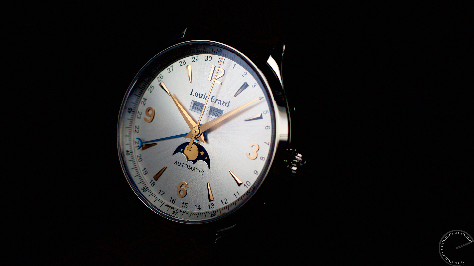 Louis Erard 1931 Moonphase - ESCAPEMENT - watch replica review magazine by Angus Davies