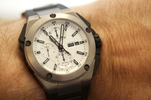 IWC Ingenieur range including a “hand-on” review of the Dual Time Titanium