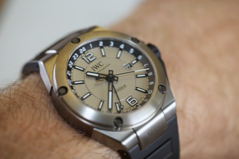 IWC Ingenieur range including a “hand-on” review of the Dual Time Titanium