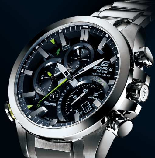 Casio Edifice EQB-500D-1A with Bluetooth (right angle)