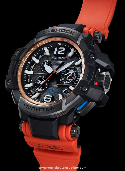 Casio G-Shock GravityMaster GPW 1000 (orange strap)