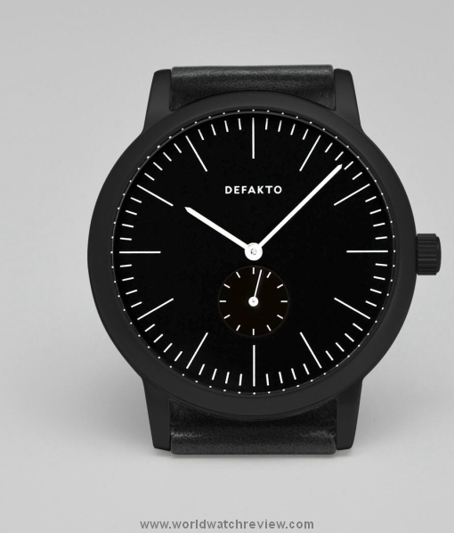 Defakto Struktur Quartz wristwatch (black dial)