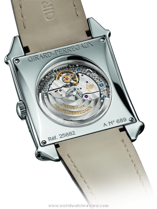 Girard-Perregaux Vintage 1945 Large Date, Moon-Phases with Sapphire Dial in steel (back)