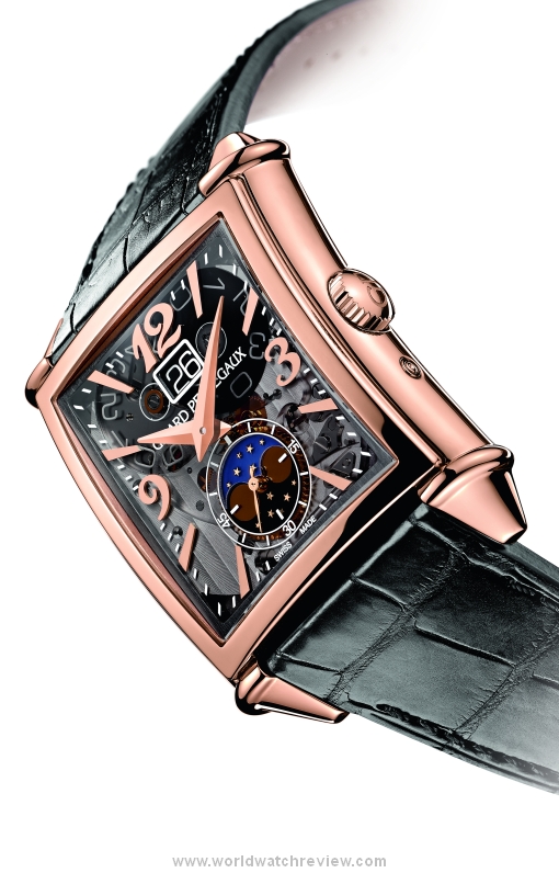 Girard-Perregaux Vintage 1945 Large Date, Moon-Phases with Sapphire Dial in rose gold (ref. 25882-52-222-BB6B)