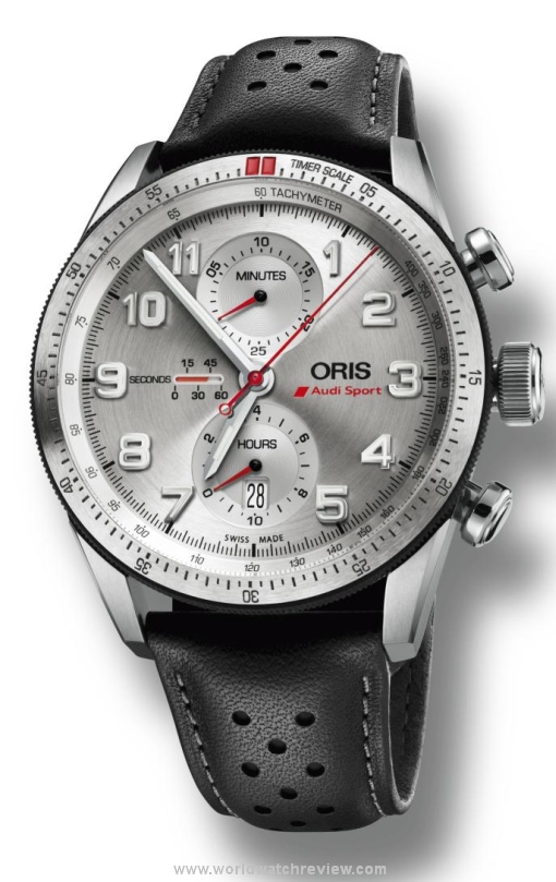 Oris Audi Sport Chronograph automatic wristwatch (front view)