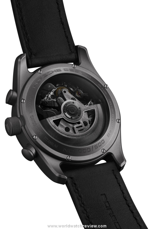 Porsche Design Chronograph Titanium Limited Edition automatic wristwatch (tinted sapphire back)