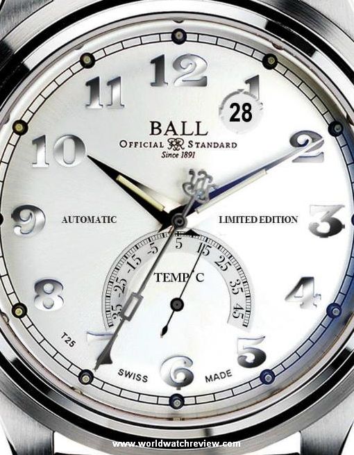 Ball Watch Trainmaster Celsius (thermometer gauge at 6 hours)