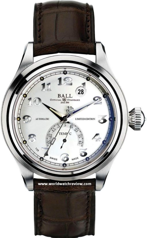 Ball Watch Trainmaster Celsius automatic timepiece in stainless steel