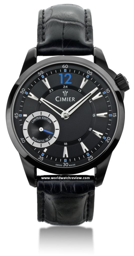 Cimier Bigmatic 16½ Limited Edition automatic wrist watch (front view)