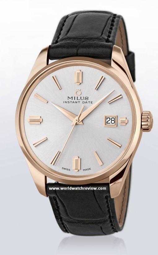 Milus Heritage Snow Star hand-wound watch (front view)