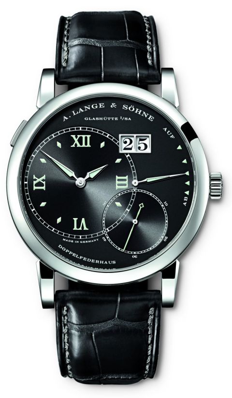 A. Lange & Söhne Grand Lange 1 Luminous hand wound watch (front view)
