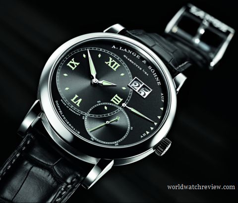 A. Lange & Söhne Grand Lange 1 Luminous hand wound watch in white gold