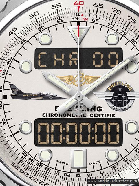Breitling Chronospace Jet Team (dial, detail)