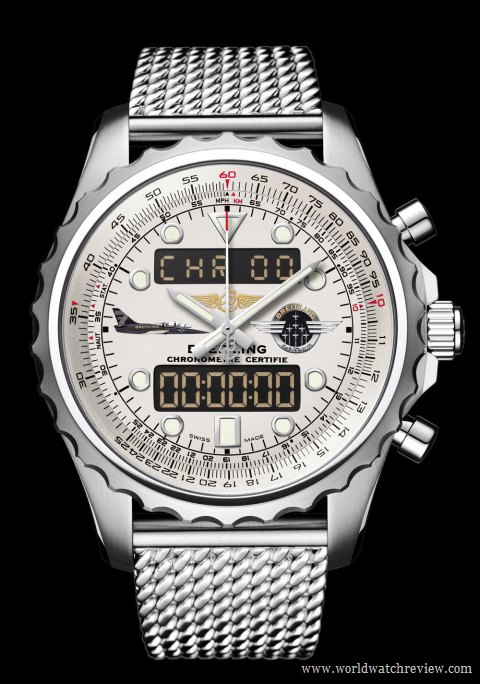Breitling Chronospace Jet Team limited edition chronograph watch (front view)