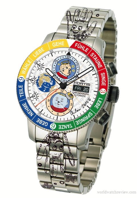 Fortis Art Edition Andora Emotions Automatic Chronograph Watch