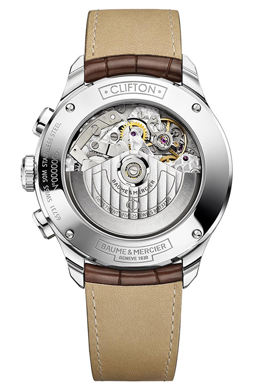 Baume & Mercier Clifton Retrograde 10149 Case Back Watch