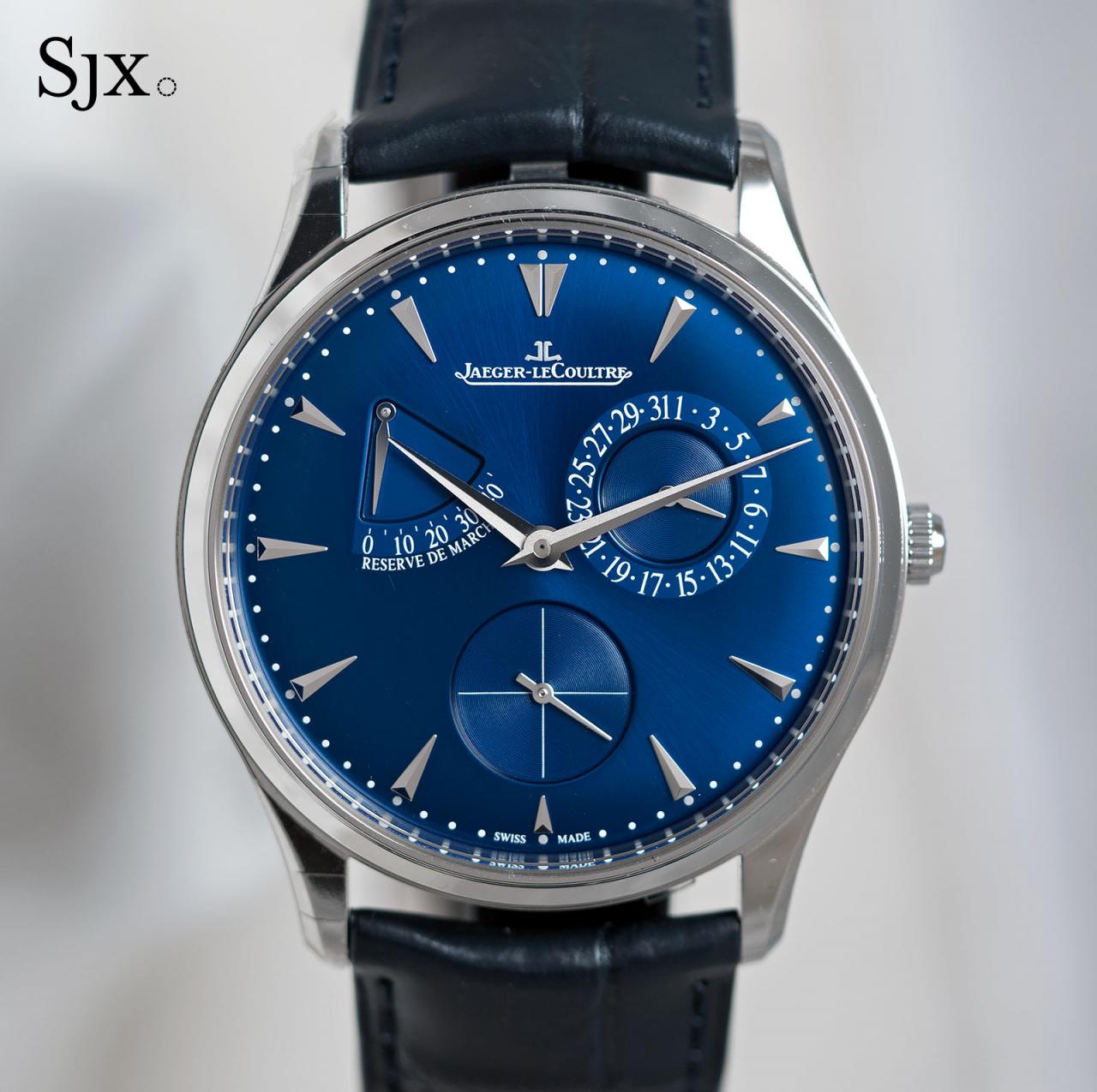 Jaeger-LeCoultre Master Ultra Thin Reserve de marche blue dial 1