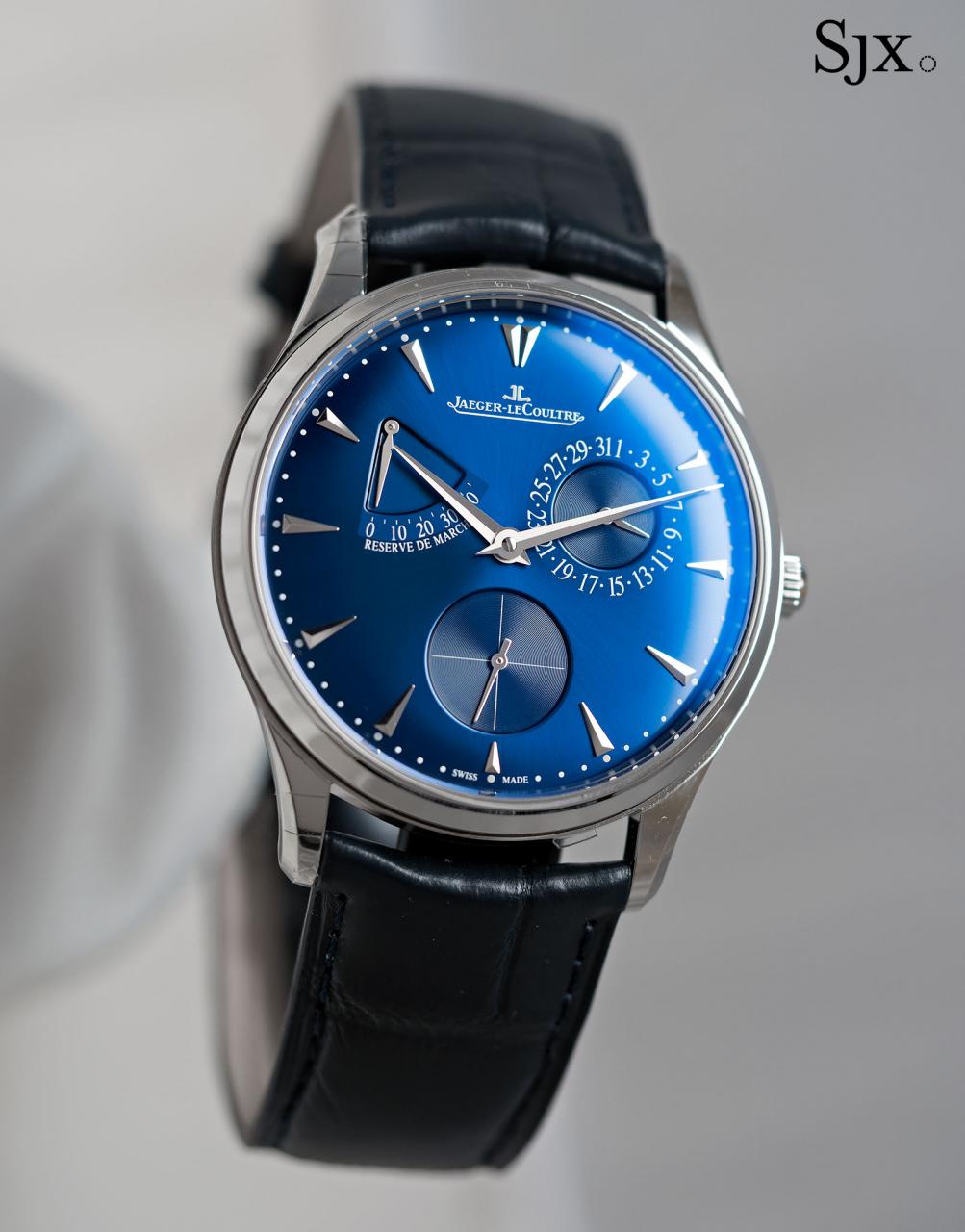 Jaeger-LeCoultre Master Ultra Thin Reserve de marche blue dial 2