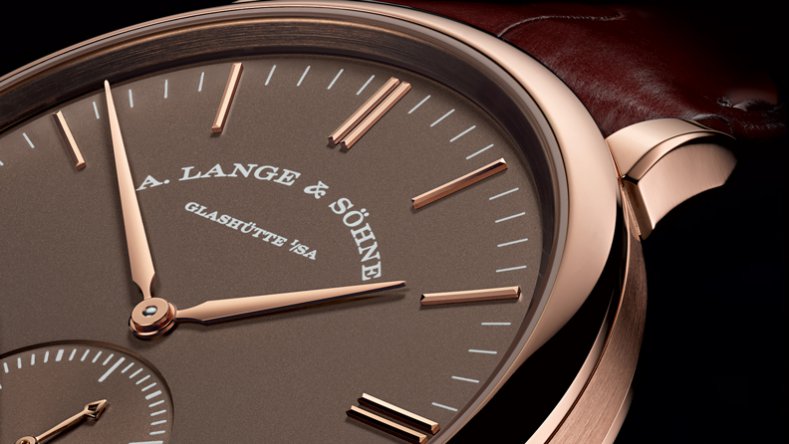 A. Lange & Söhne Saxonia Automatic Power Reserve Brown Dial Leather Strap Replica Watch